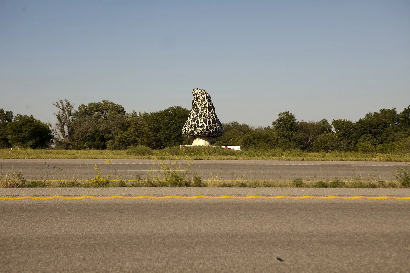Giant Morel Mushroom, a roadside attraction in Nevada, Missouri.