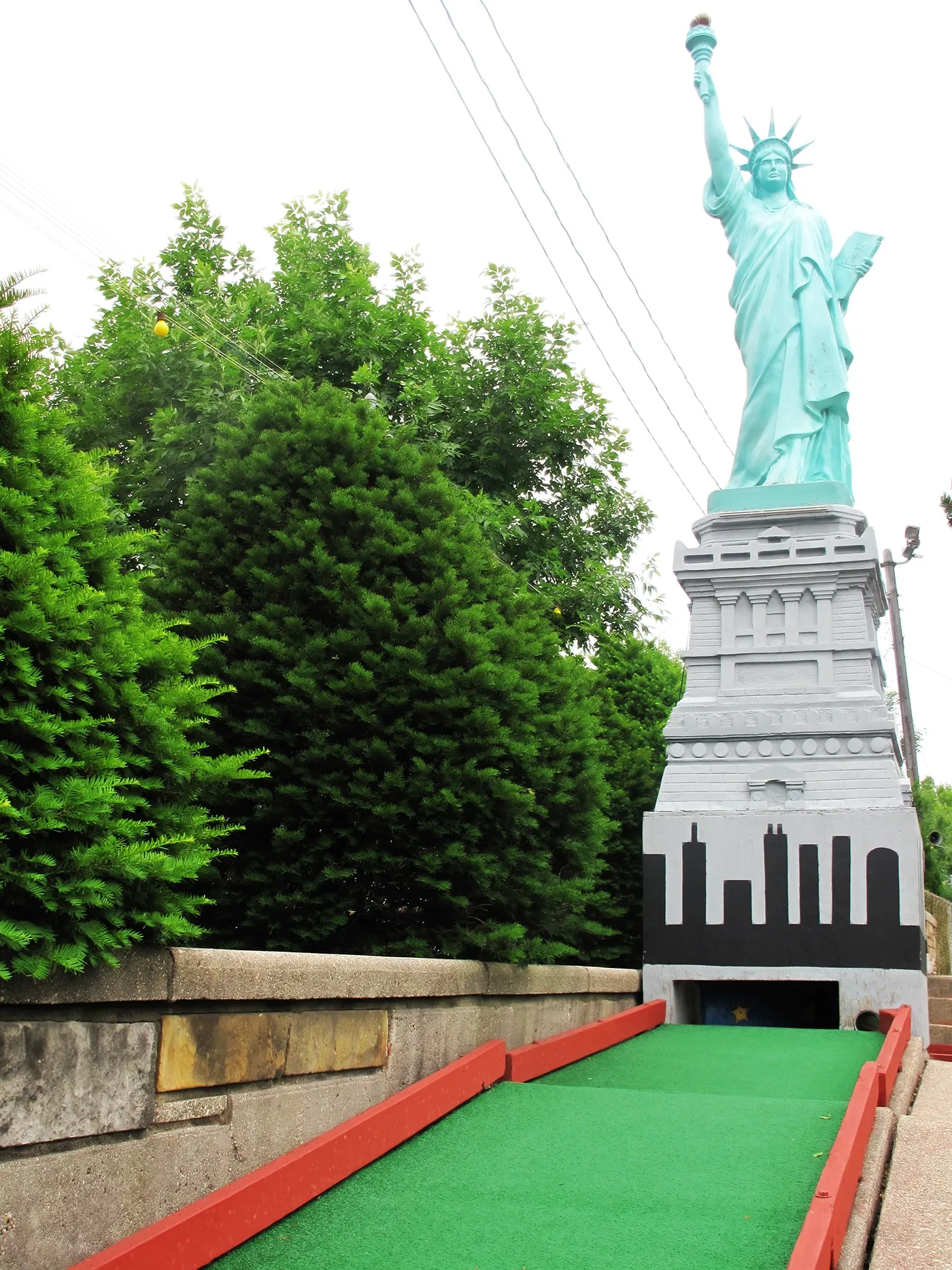 Statue of Liberty at Novelty Golf in Lincolnwood, Illinois.