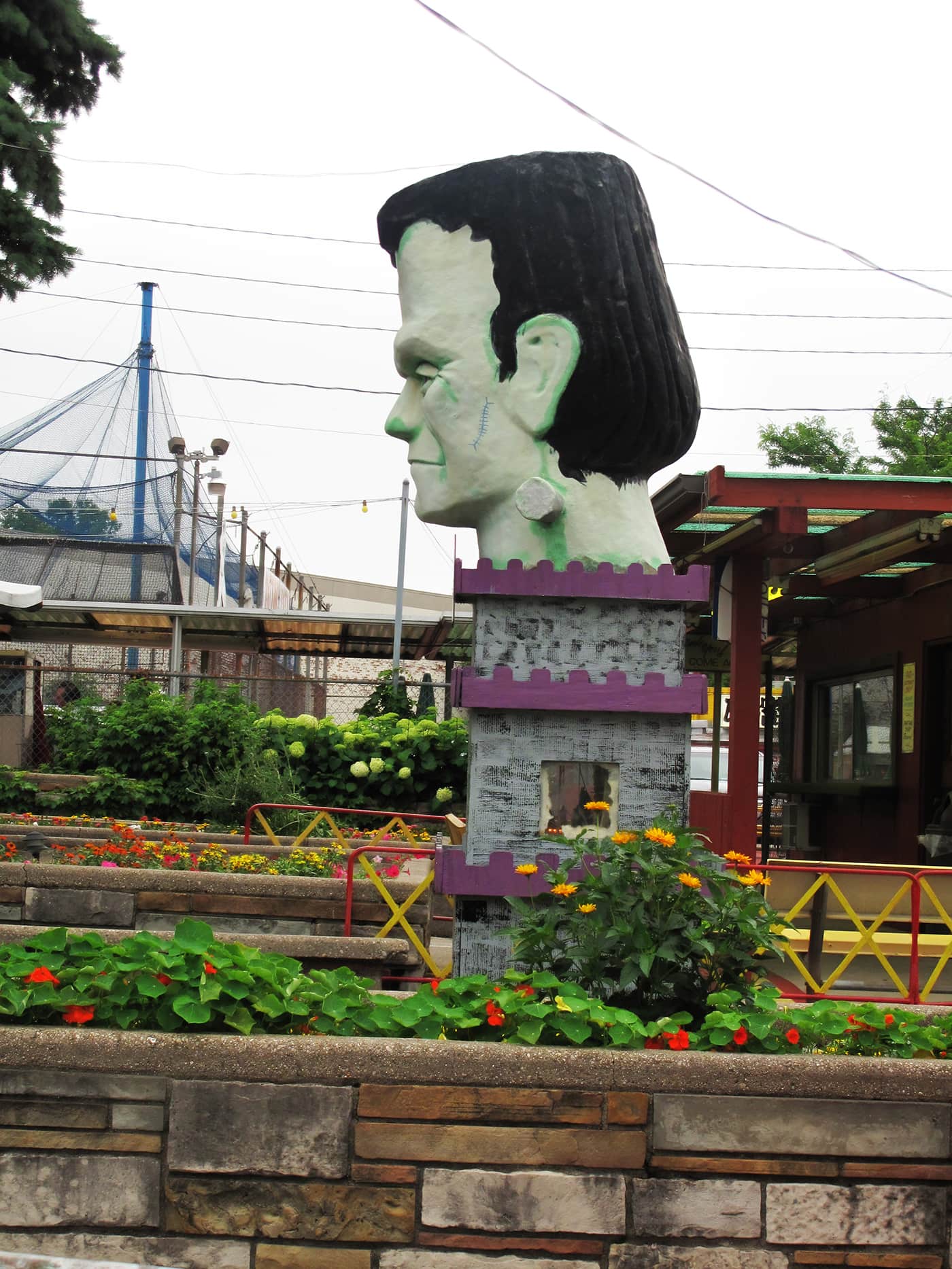 Frankenstein monster at Novelty Golf in Lincolnwood, Illinois.