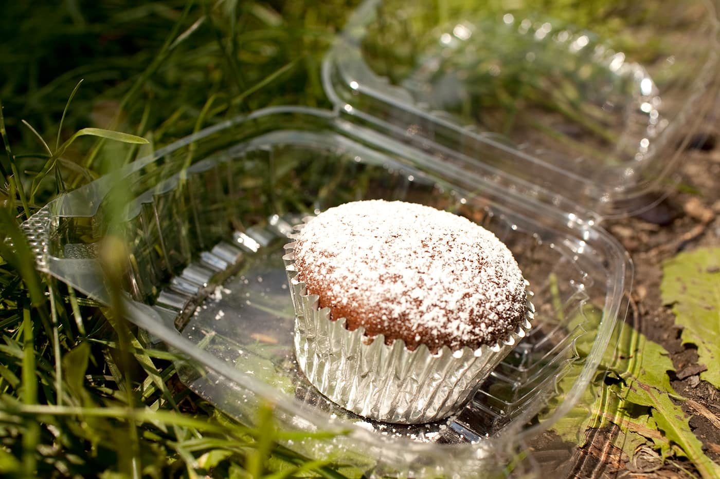 Mashed potato filled chocolate cupcake from Polo Café & Catering at Taste of Chicago