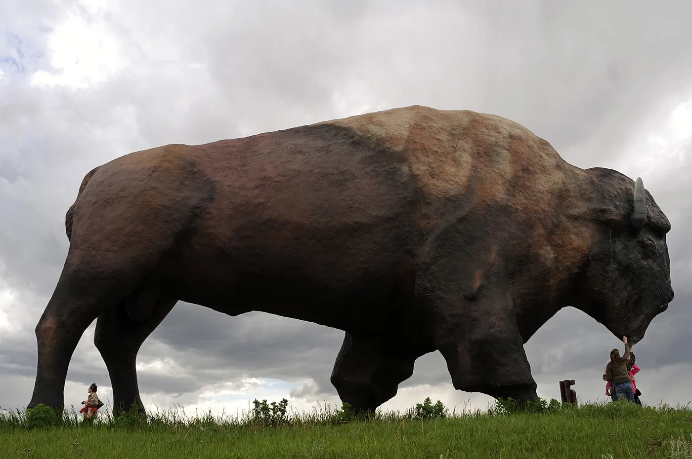 The World's Largest Buffalo, Jamestown, ND.  One of the sites featured in the feature documentary World's Largest. www.worldslargestdoc.com