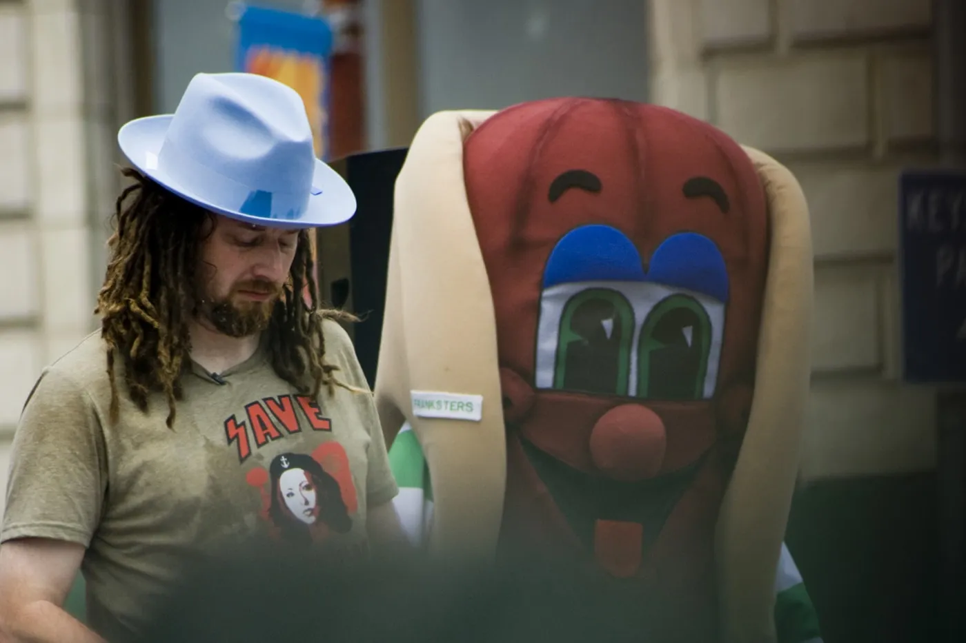 Crazy Legs Conti at the July 4th Coney Island Hot Dog Eating Contest