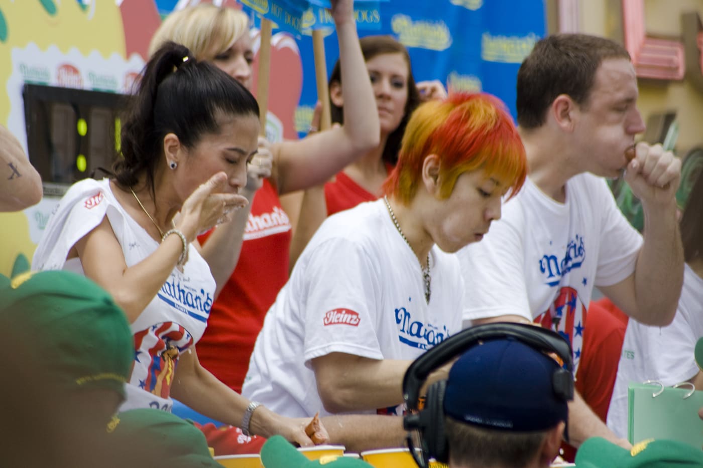 Takeru Kobayashi at the July 4th Coney Island Hot Dog Eating Contest