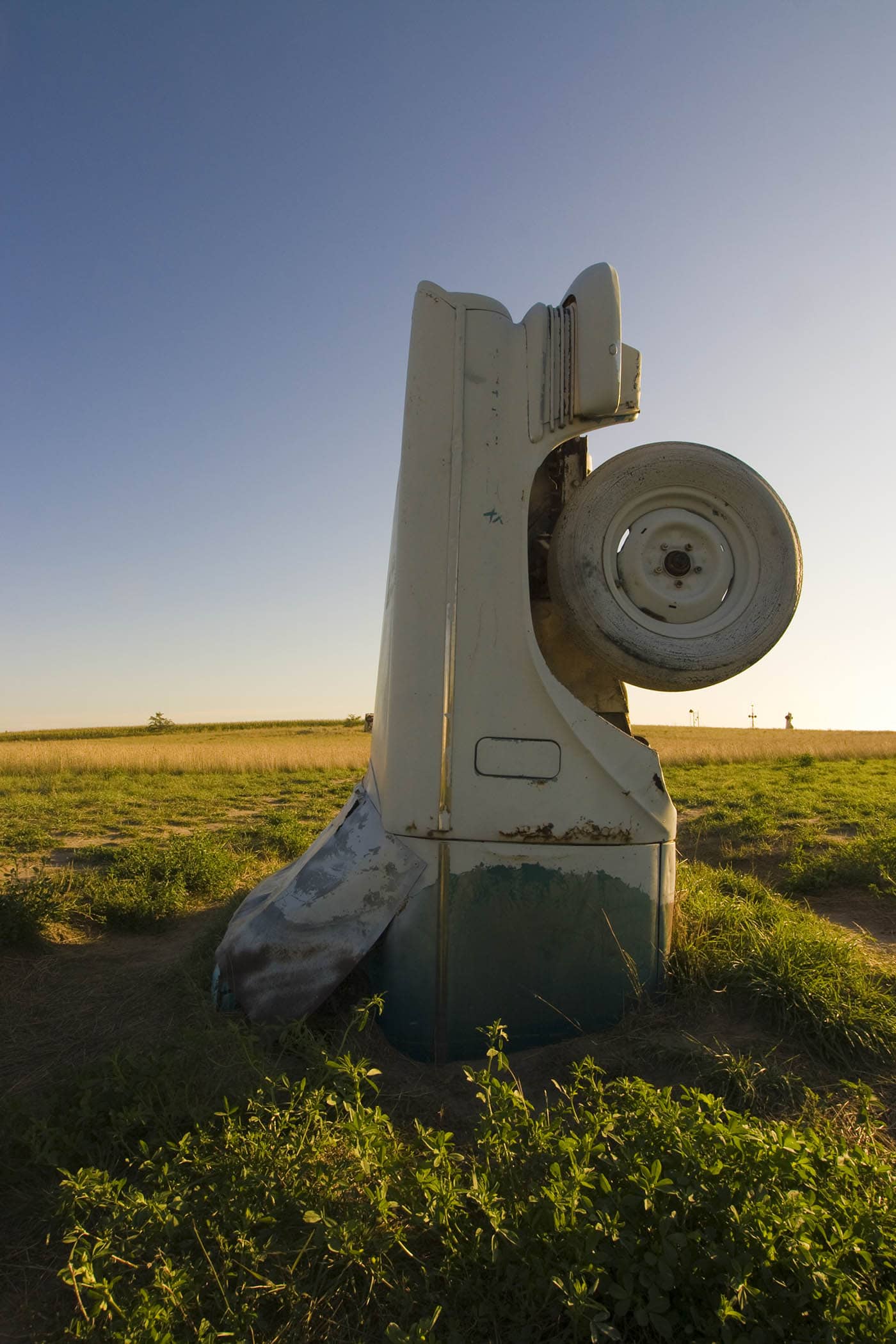 Carhenge, a Stonehenge replica made from cars, in Alliance, Nebraska - Roadside Attractions in Nebraska