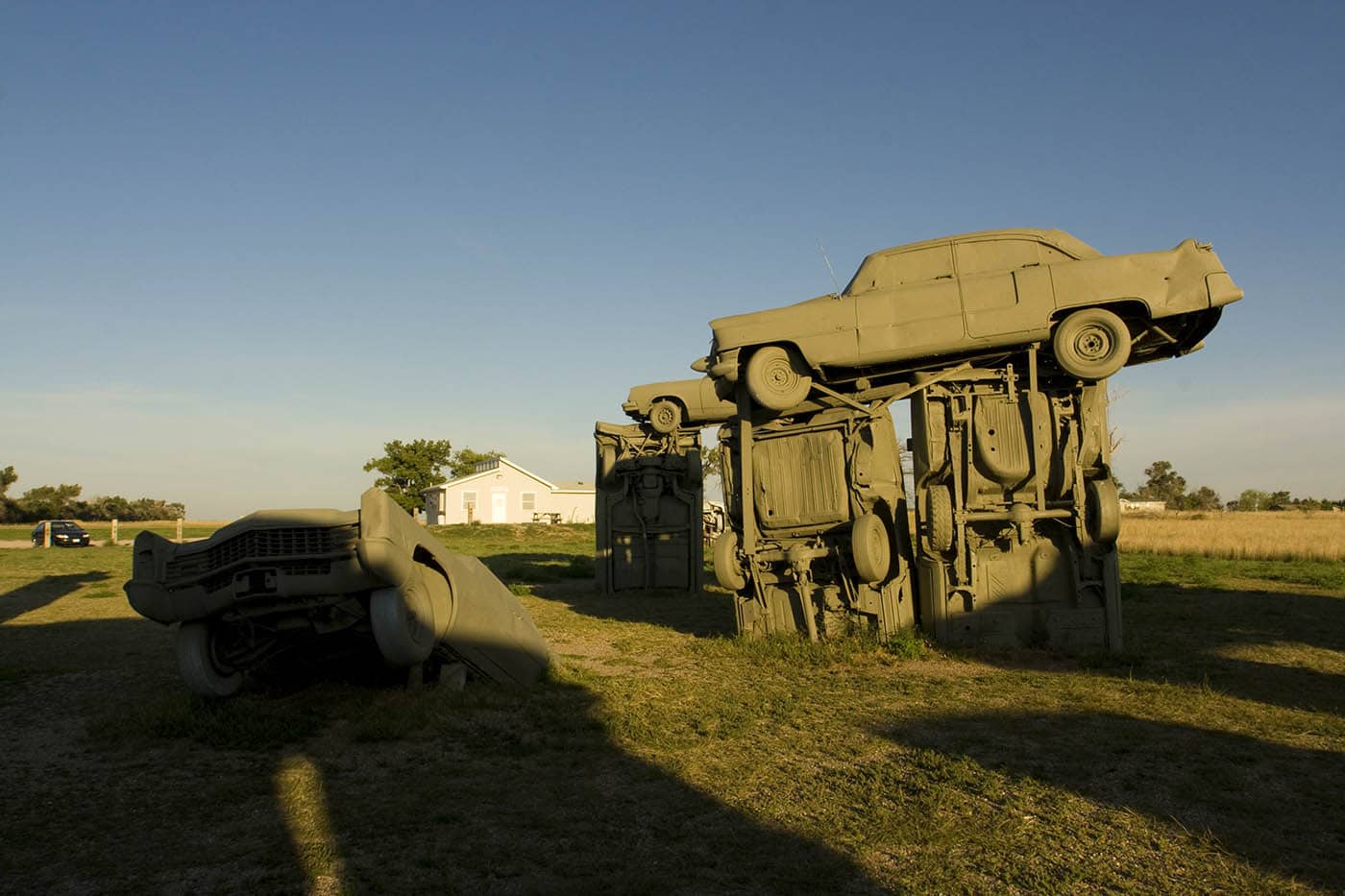 Carhenge, a Stonehenge replica made from cars, in Alliance, Nebraska - Roadside Attractions in Nebraska