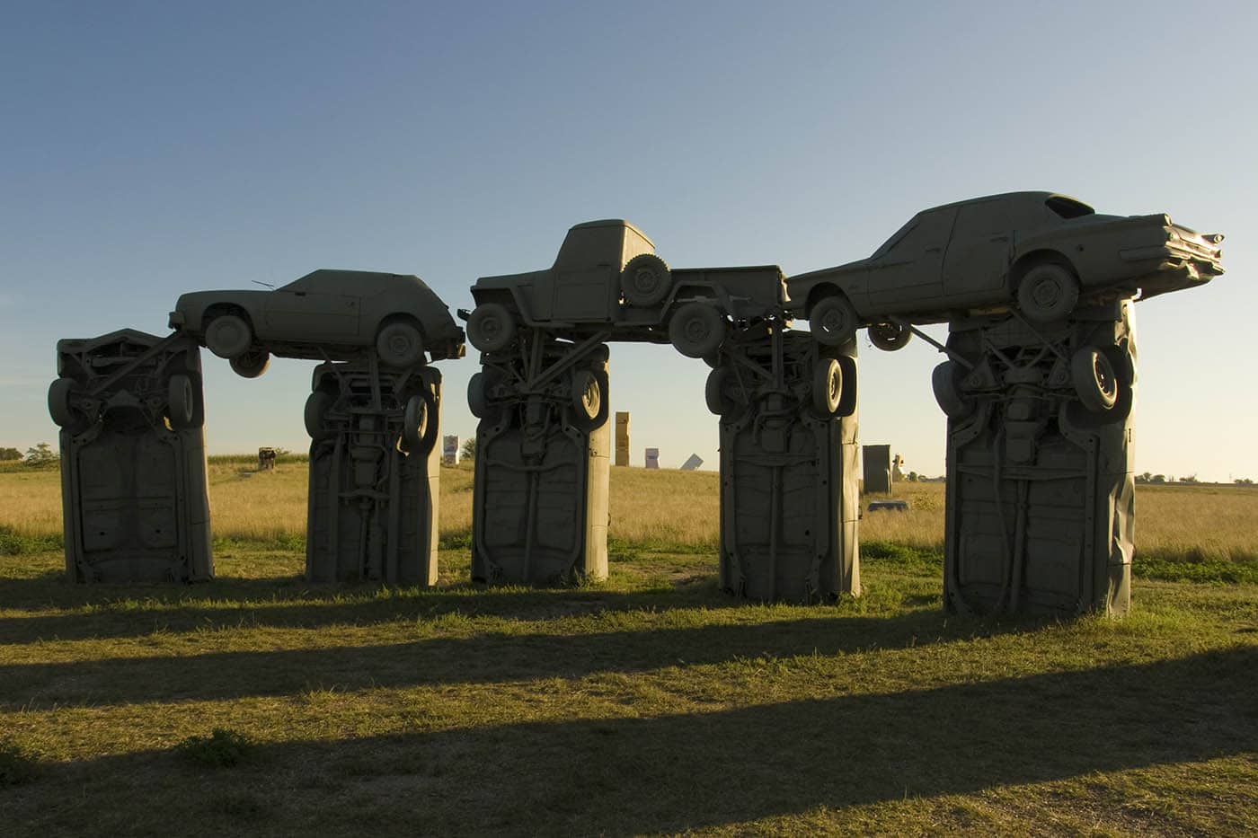 Carhenge, a Stonehenge replica made from cars, in Alliance, Nebraska - Roadside Attractions in Nebraska