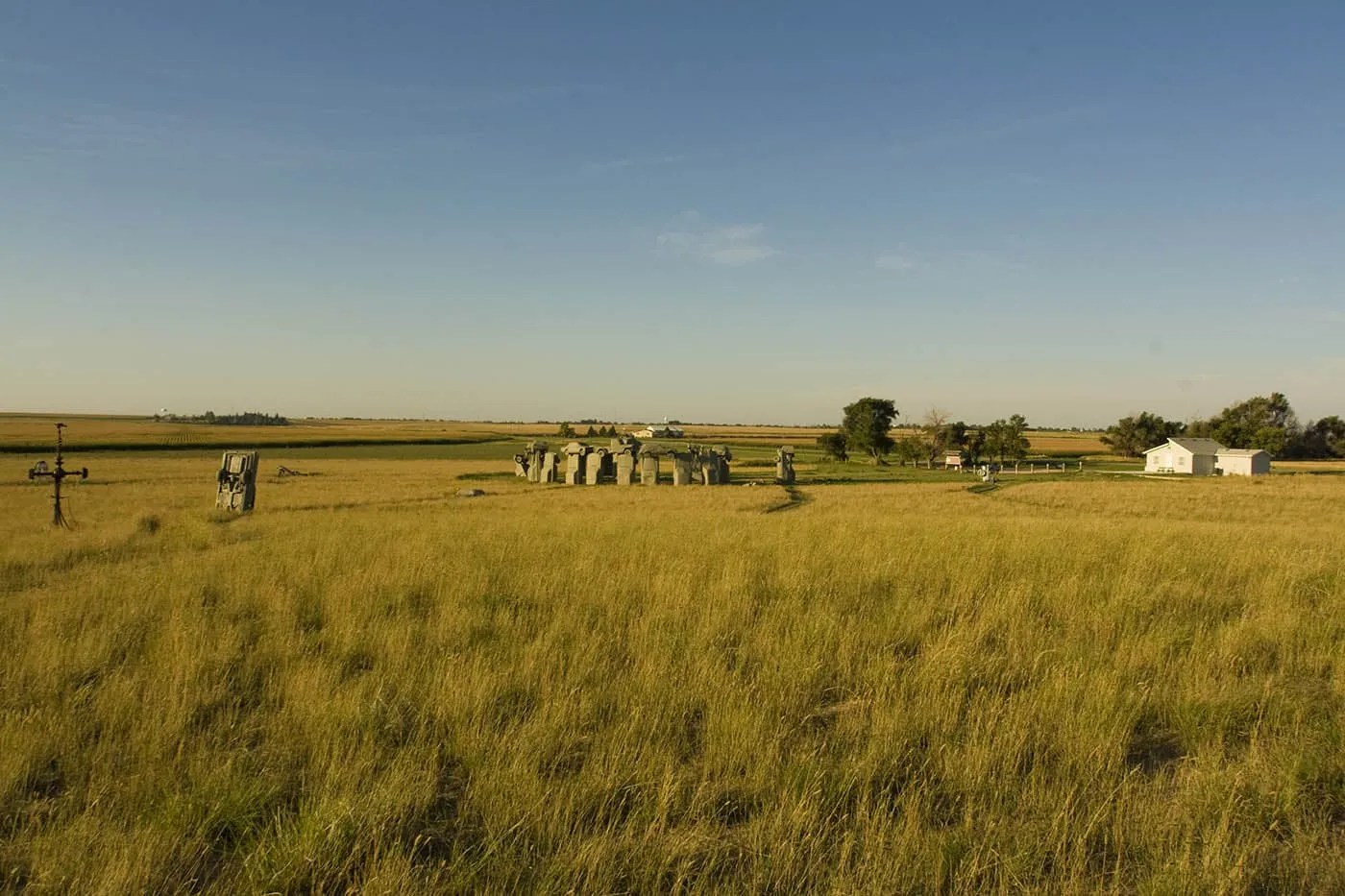 Carhenge, a Stonehenge replica made from cars, in Alliance, Nebraska - Roadside Attractions in Nebraska