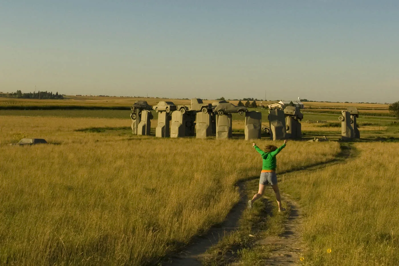 Carhenge, a Stonehenge replica made from cars, in Alliance, Nebraska - Roadside Attractions in Nebraska