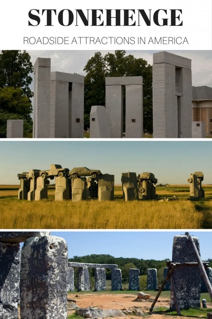 Stonehenge replicas in the US - Roadside attraction around America Fun Stonehenge replicas in the US. Roadside attractions based on England's Stonehenge made from everything foam, cars, and fiberglass.