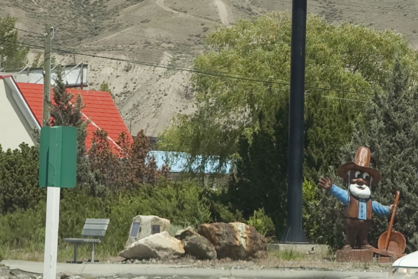 Cariboo Sam - Gold Miner Statue in Cache Creek, British Columbia, Canada