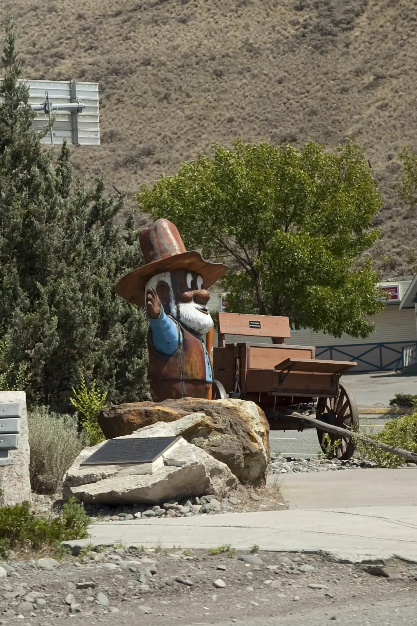 Cariboo Sam - Gold Miner Statue in Cache Creek, British Columbia, Canada