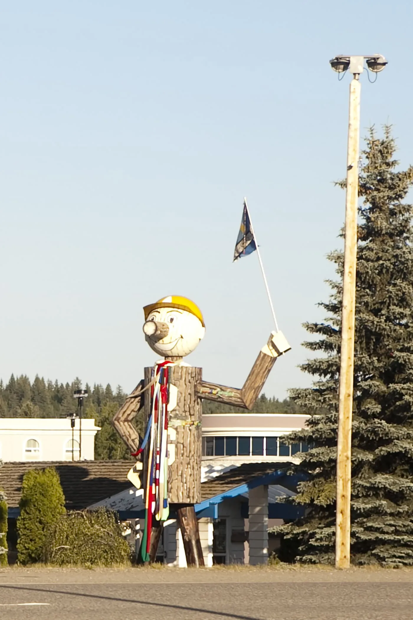 Mr. PG a roadside attraction in Prince George, British Columbia, Canada.