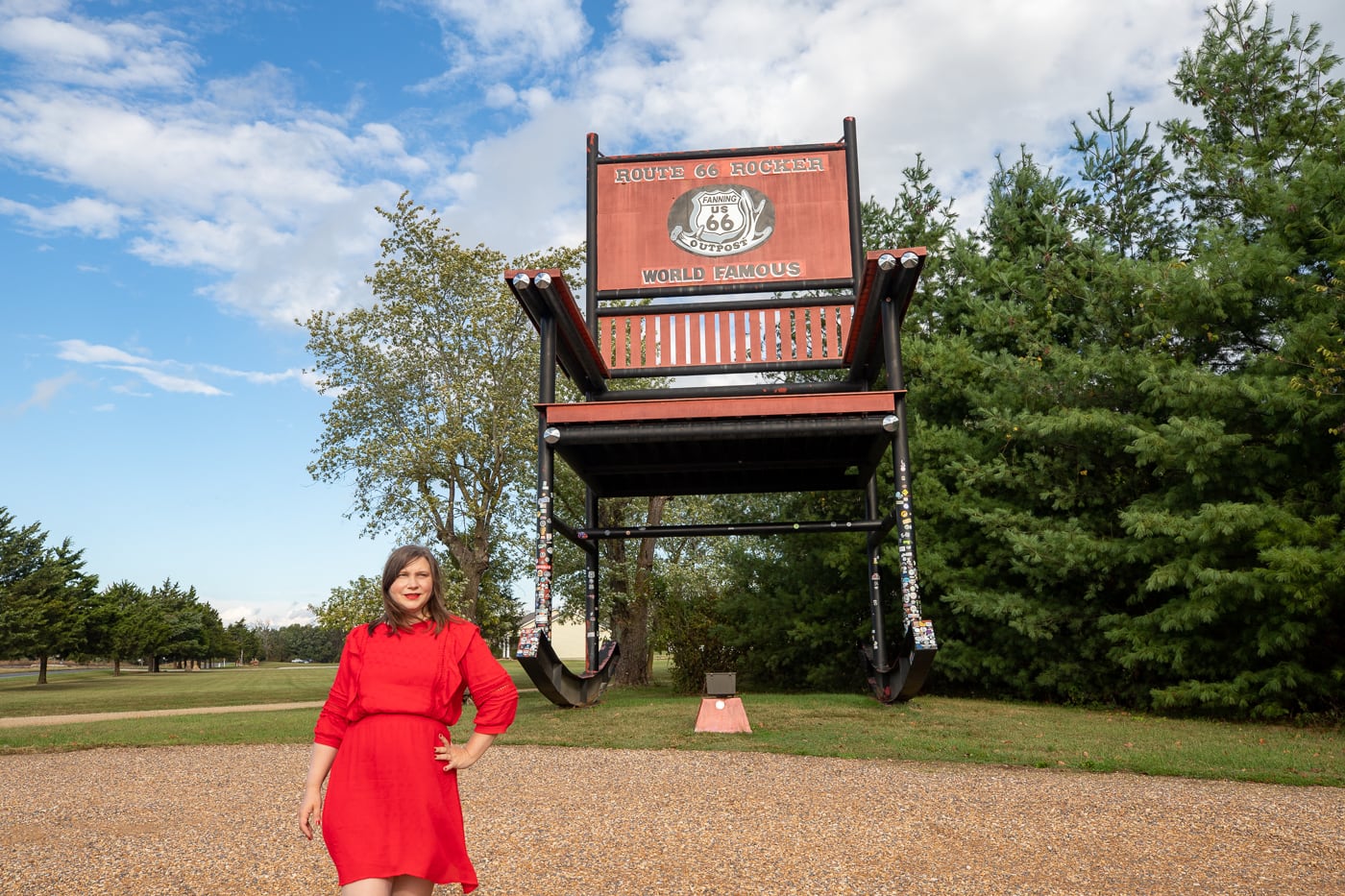 Route 66 Rocker in Cuba, Missouri World's Largest Rocking Chair on Route 66 roadside attraction