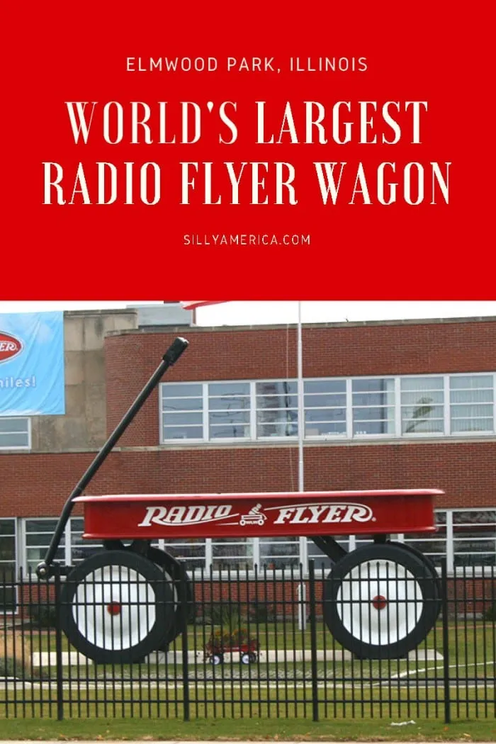 The World's Largest Radio Flyer wagon was constructed in 1997 for the company's 80th anniversary. The giant toy lives outside the company's headquarters near Chicago. Visit this weird roadside attraction on a Chicago road trip through Illinois and add the big toy to your travel bucket list and itinerary.