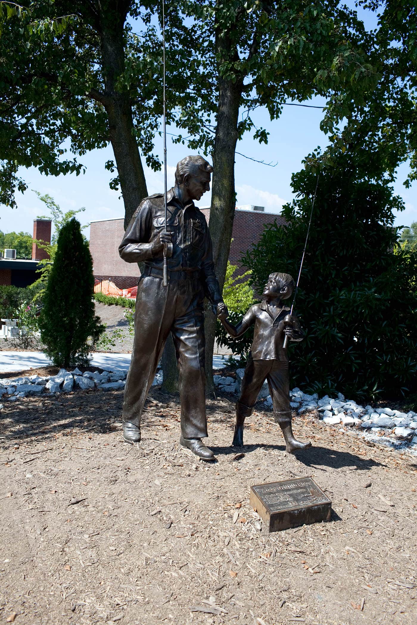 Andy Griffith Statue in Mount Airy, North Carolina - Home of Mayberry