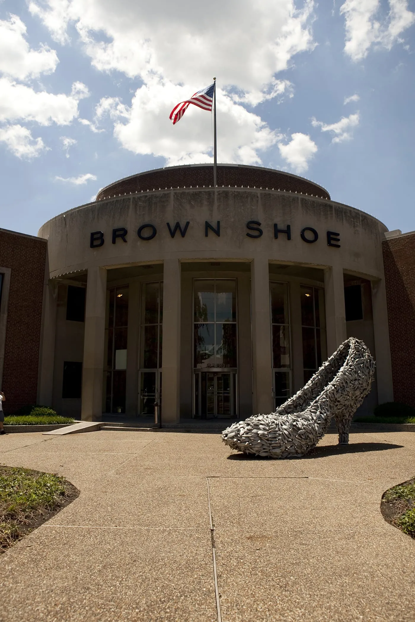 Big Shoe Made of Shoes in Clayton, Missouri