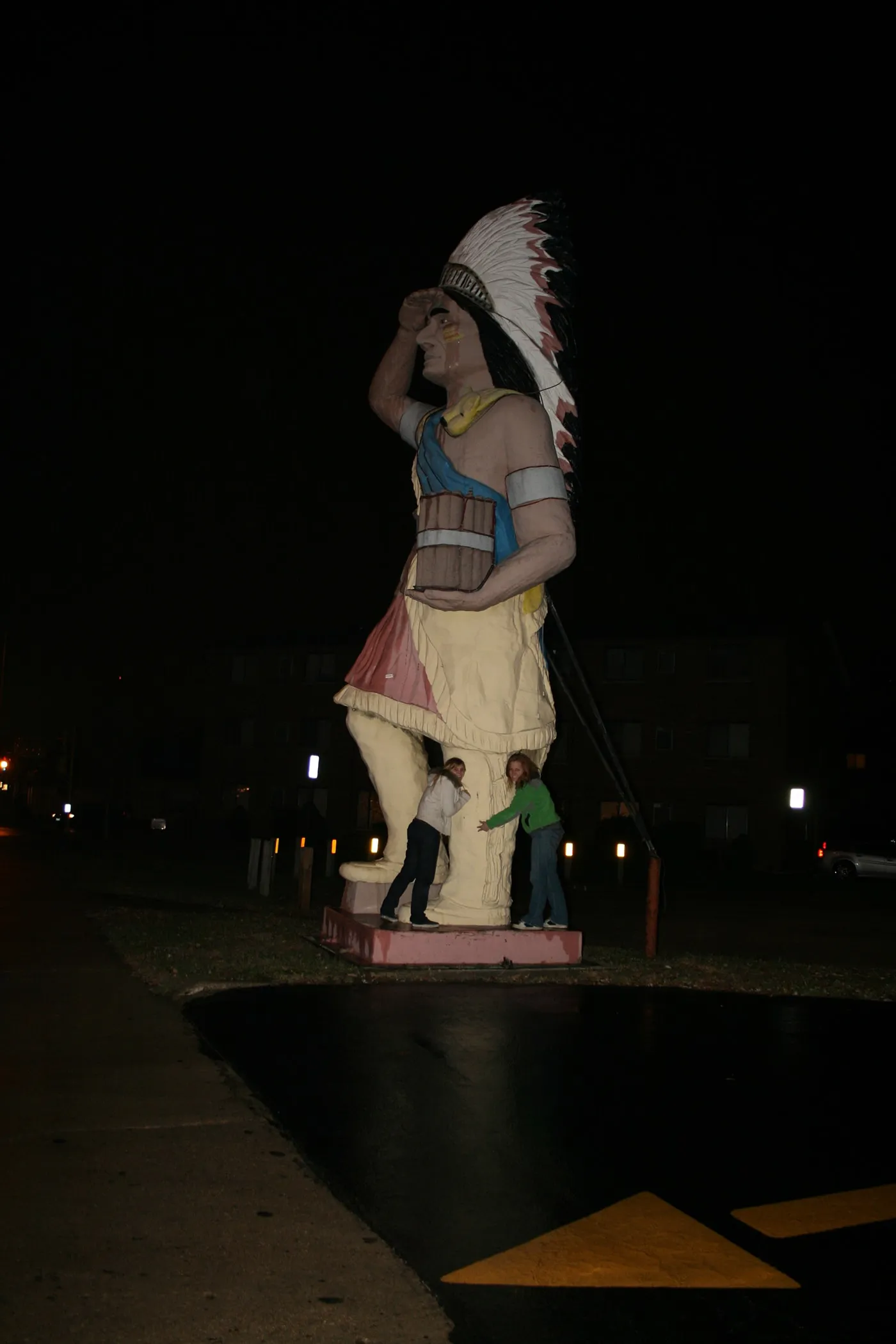 Big Chief - Giant Cigar Store Indian in Oak Lawn, Illinois