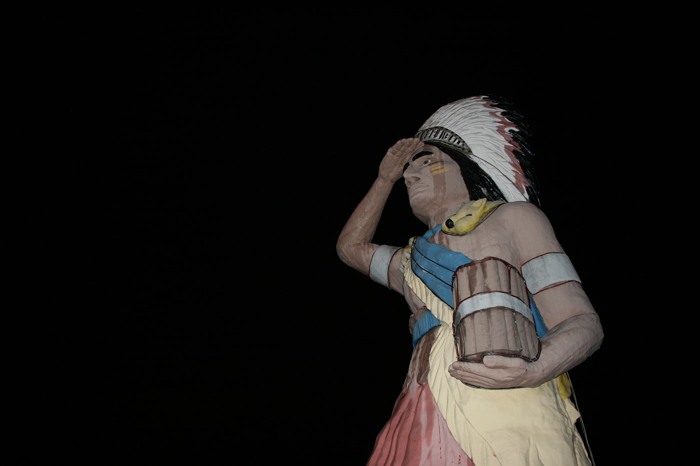 Giant Cigar Store Indian in Oak Lawn, Illinois