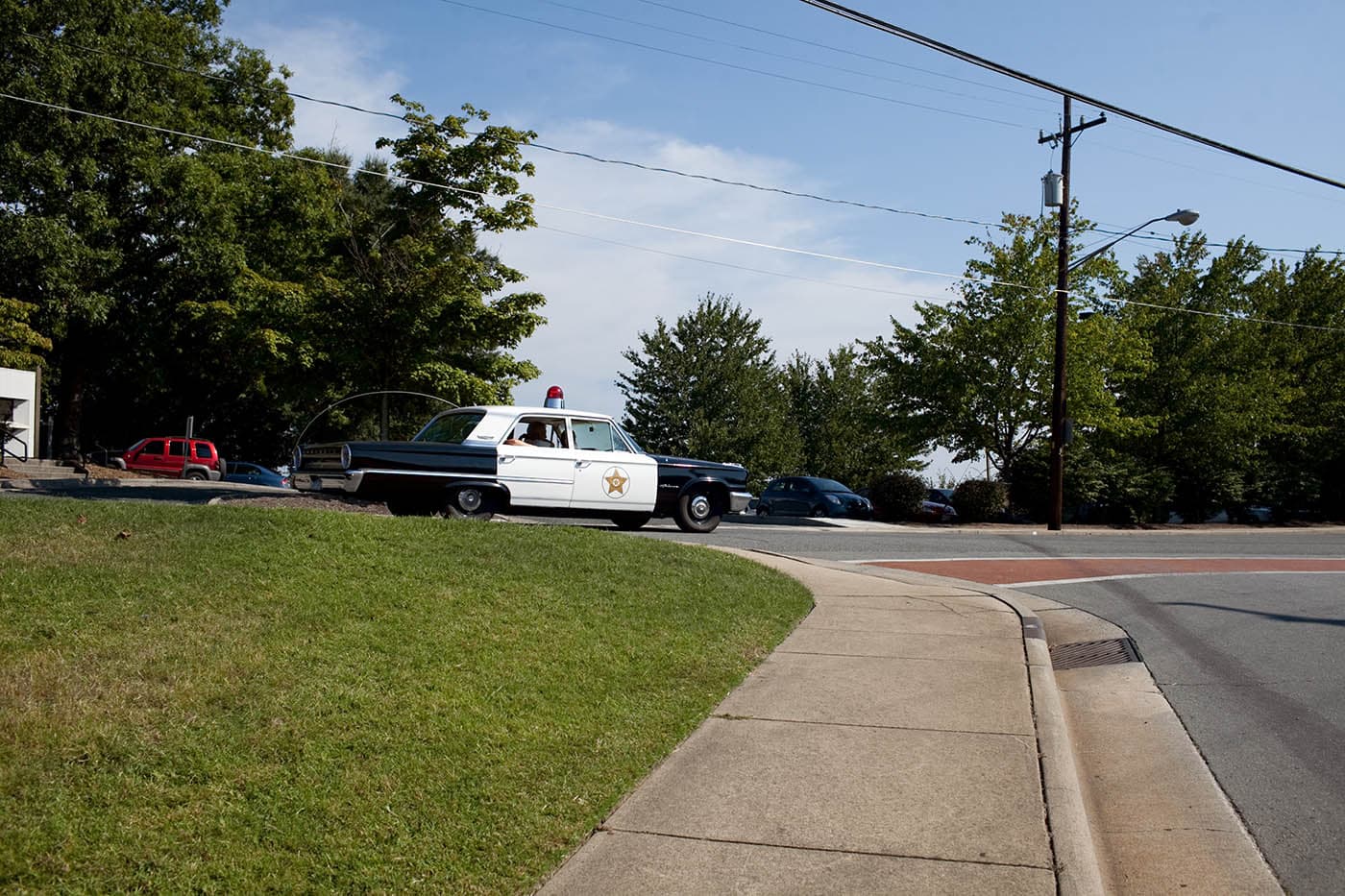 Sheriff's Car in Mount Airy, North Carolina - Home of Mayberry and Andy Griffith