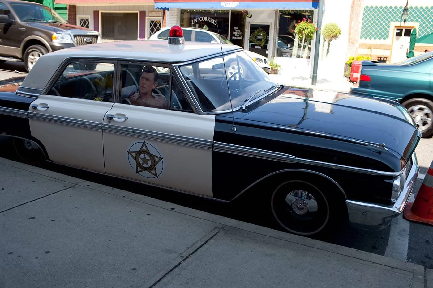 Sheriff's Car in Mount Airy, North Carolina - Home of Mayberry and Andy Griffith