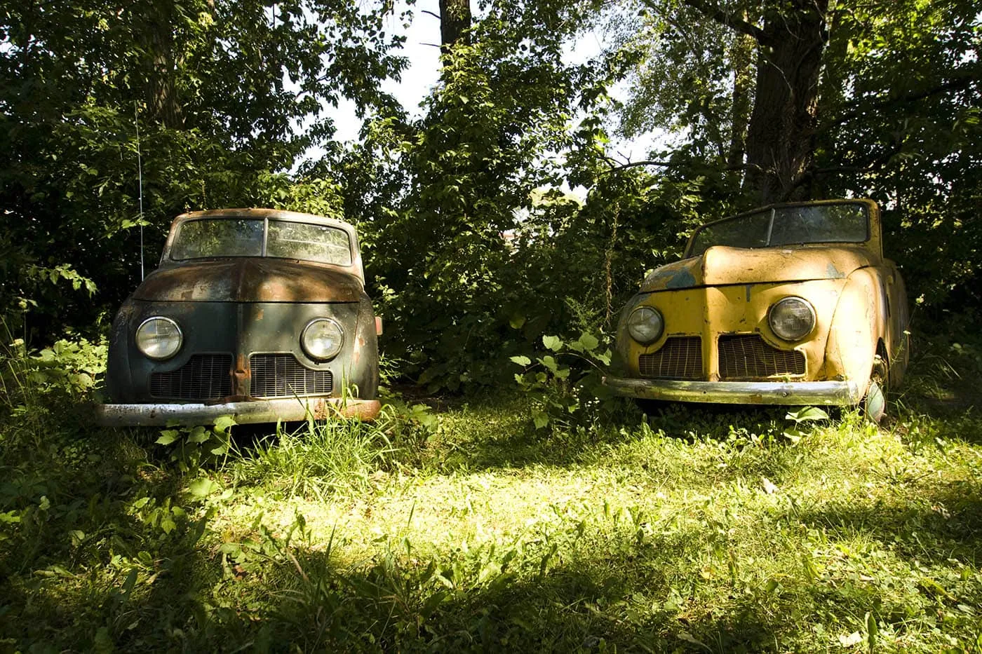Old cars. The world's largest scrap metal sculpture, Dr. Evermor's Forevertron at Delaney's Surplus Sales in Sumpter, Wisconsin, is meant for intergalactic travel. Visit this weird roadside attraction on a Wisconsin road trip.