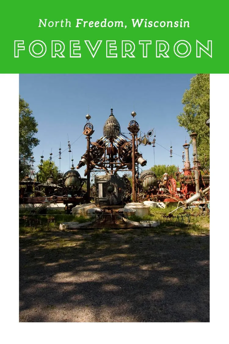 The world's largest scrap metal sculpture, Dr. Evermor's Forevertron at Delaney's Surplace Sales in Sumpter, Wisconsin, is meant for intergalactic travel. Visit this weird roadside attraction on a Wisconsin road trip and add it to your bucket lists and travel itineraries for a weekend getaway or small town travel.
#WisconsinRoadsideAttractions #WisconsinRoadsideAttraction #RoadsideAttractions #RoadsideAttraction #RoadTrip #WisconsinRoadTrip #ThingsToDoInWisconsin #WeirdRoadsideAttractions