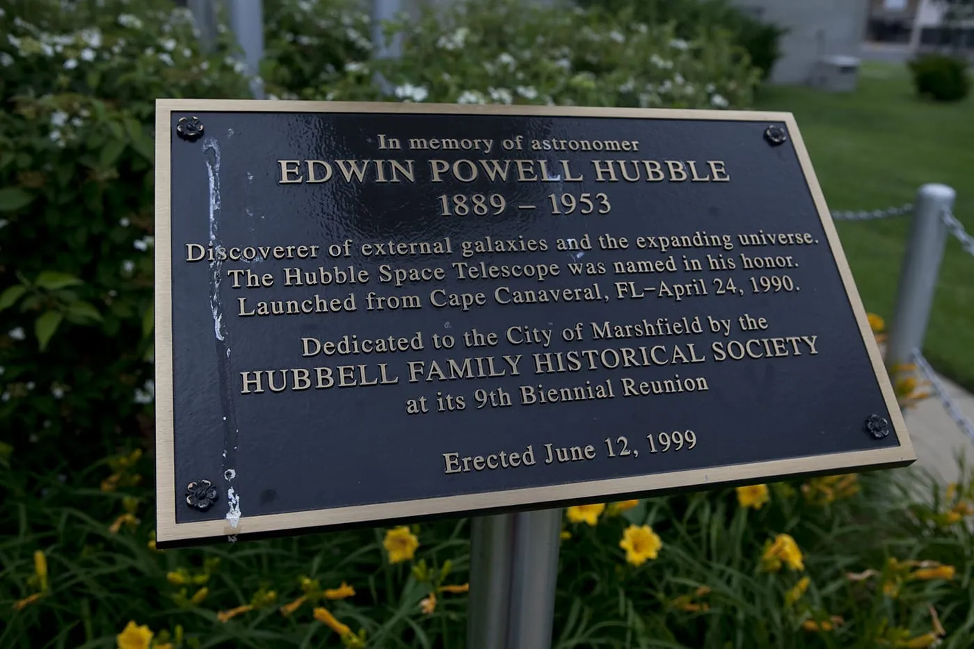 Hubble Telescope Replica in Marshfield, Missouri