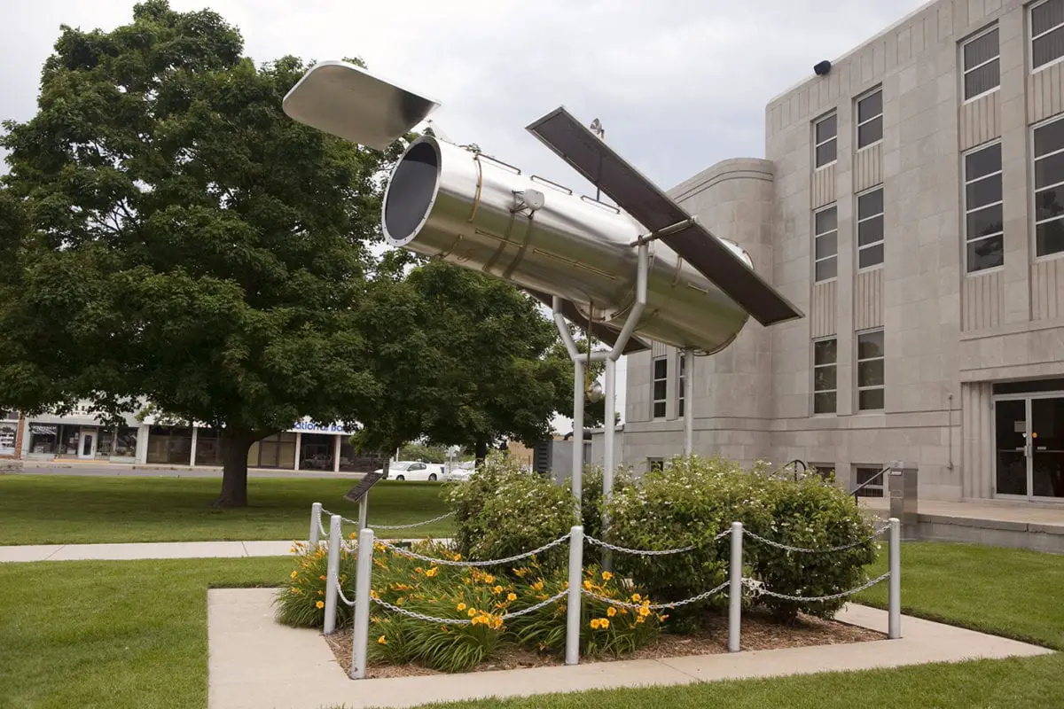 Hubble Telescope Replica in Marshfield, Missouri