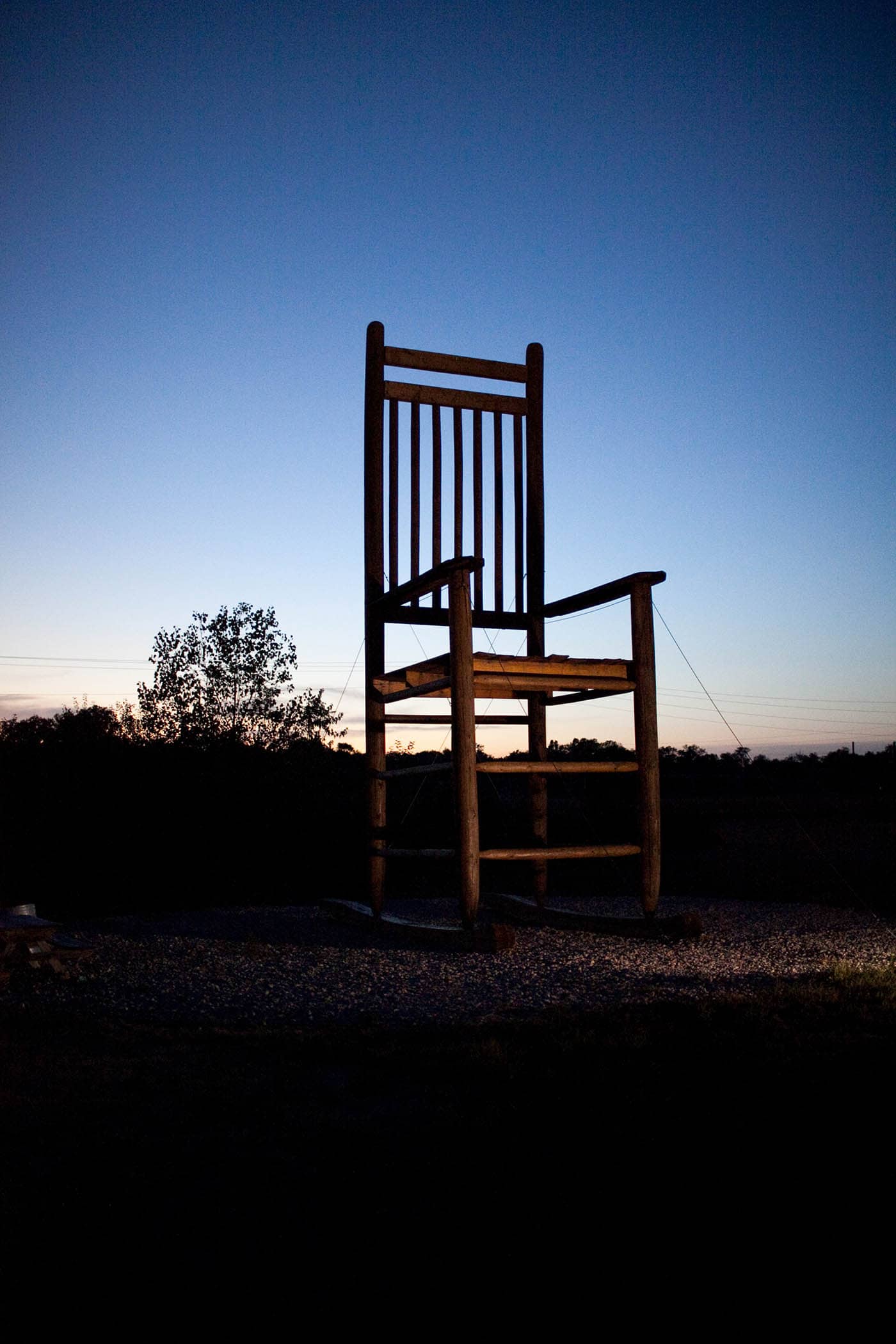 Big John at Long's Furniture World - "Home of the World's Largest Rocking Chair" 