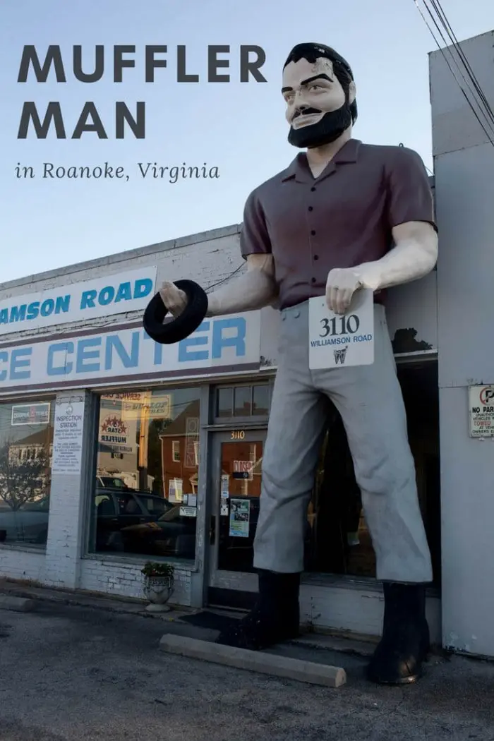 Muffler Man in Roanoke, Virginia