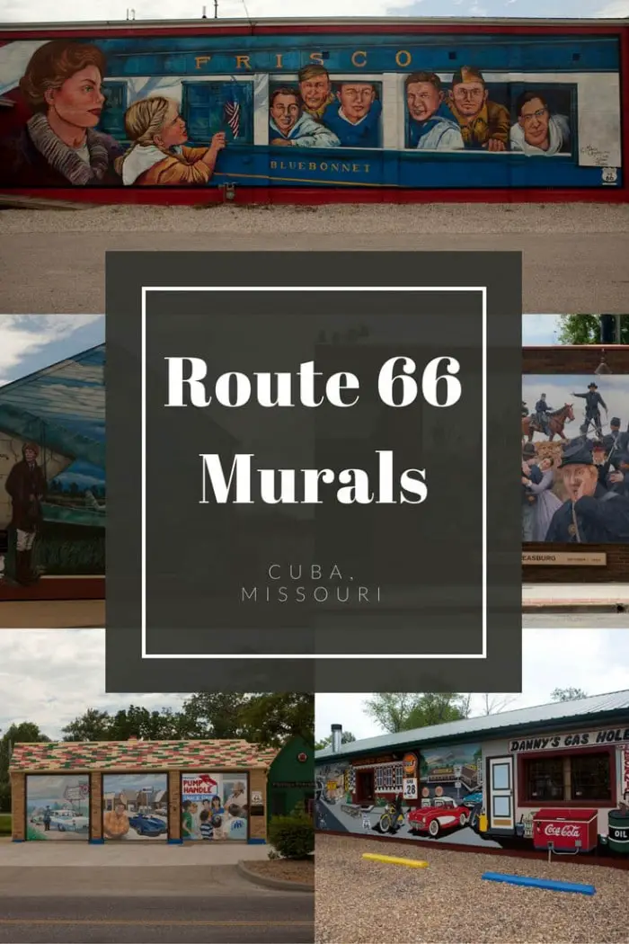 Cuba, Missouri is known as the town "where art meets history" and you can see the spirit of that moniker in the colorful Route 66 murals in Cuba. Stop at this road trip stop on your Route 66 road trip through Missouri. Add it to your travel bucket list, road trip ap, or itinerary of things to do in the state.