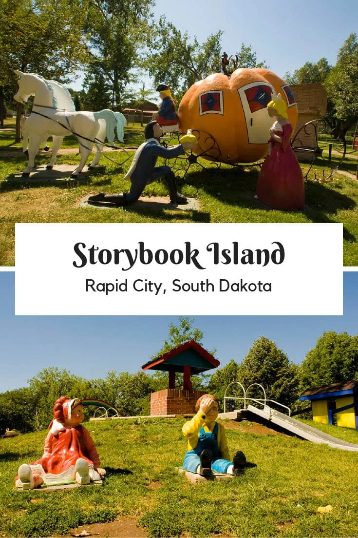 Built in 1959, Storybook Island in Rapid City, South Dakota is a children's play area and family theme park featuring fairy tales, nursery rhymes, and more. Add this weird roadside attraction to your South Dakota road trip itinerary of things to do in the state. A fun road trip stop for travel with kids.
#SouthDakotaRoadsideAttraction #RoadsideAttractions #RoadTrip #SouthDakotaRoadTrip #ThingsToDoInSouthDakota #SouthDakotaFamilyVacations #SouthDakotaRoadTripItinerary 
#WeirdRoadsideAttractions