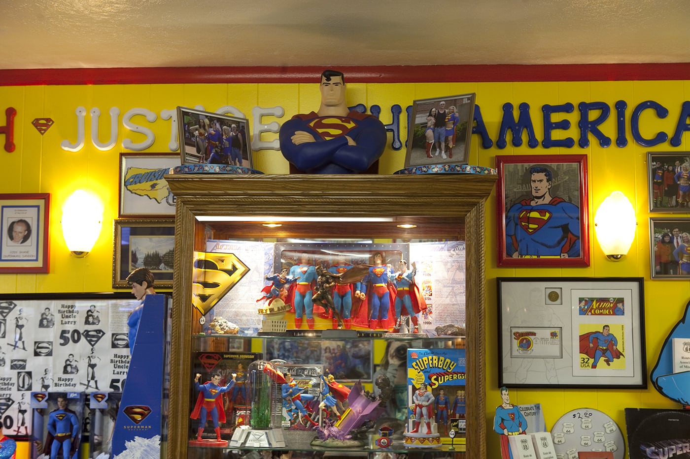 Superman action figures SuperTAM on 66 - Superman Memorabilia & Ice Cream in Carterville, Missouri