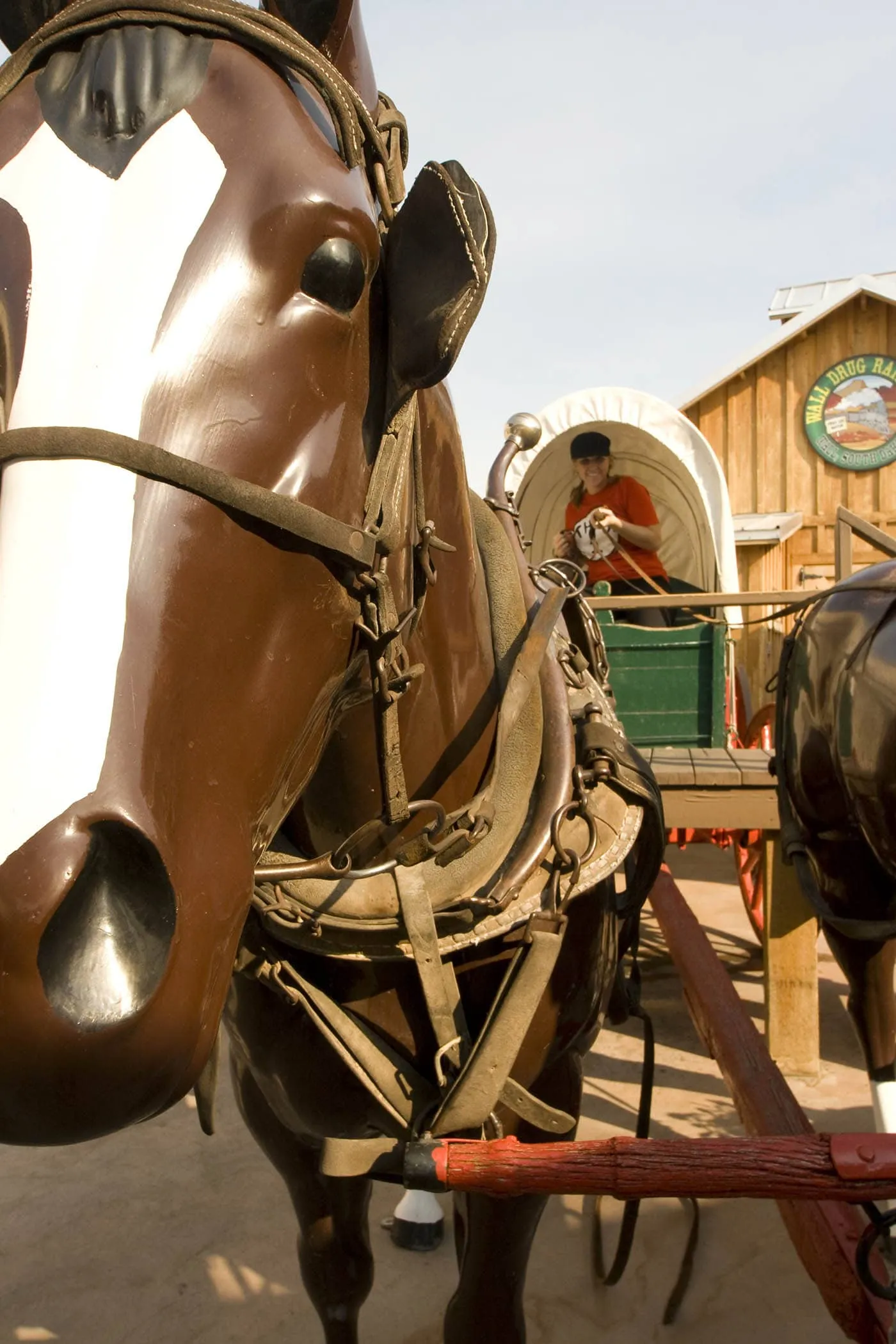 Horse and Carriage Replica at Wall Drug Store in Wall, South Dakota