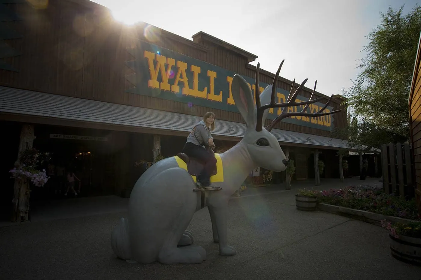 Ride the Jackalope at Wall Drug Store in Wall, South Dakota