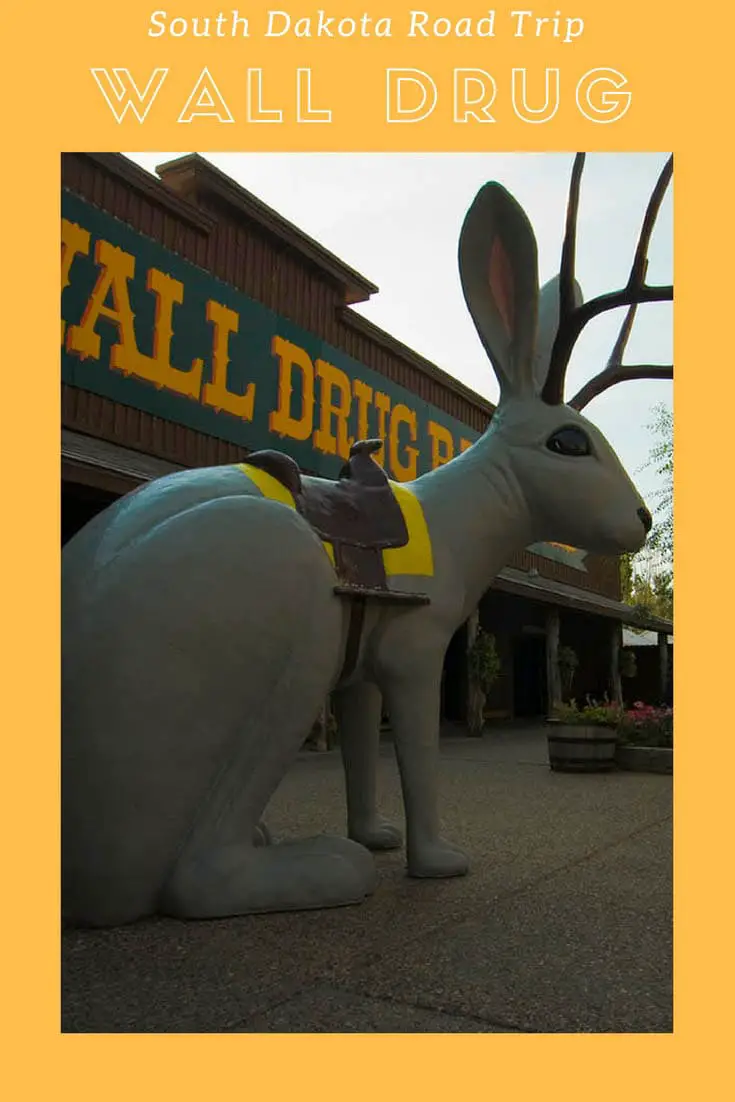 Since 1931 road signs for Wall Drug in South Dakota have lured travelers to the tourist attraction and general store for a pit stop and free ice water. This is a bucket list worthy roadside attraction and a must-see thing to do in South Dakota on an awesome summer road trip. Add it to your travel itinerary (and watch for the signs!)
#SouthDakotaRoadsideAttractions #RoadsideAttractions #RoadTrip #SouthDakotaRoadTrip #ThingsToDoInSouthDakota
#WeirdRoadsideAttractions #RoadTripStops