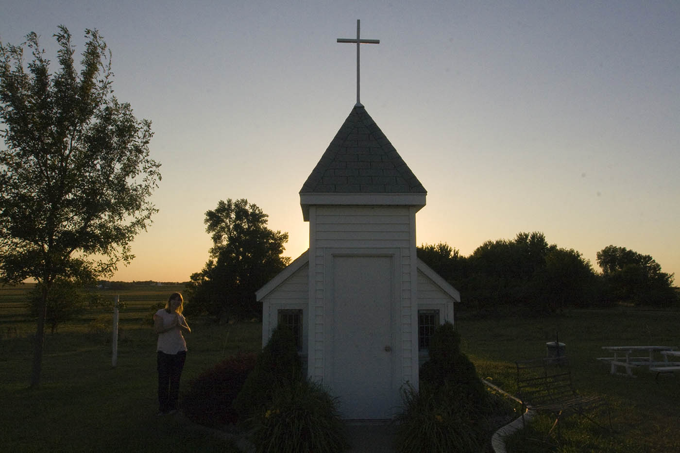 Blue Mound Wayside Chapel - Tiny Church in Luverne, Minnesota