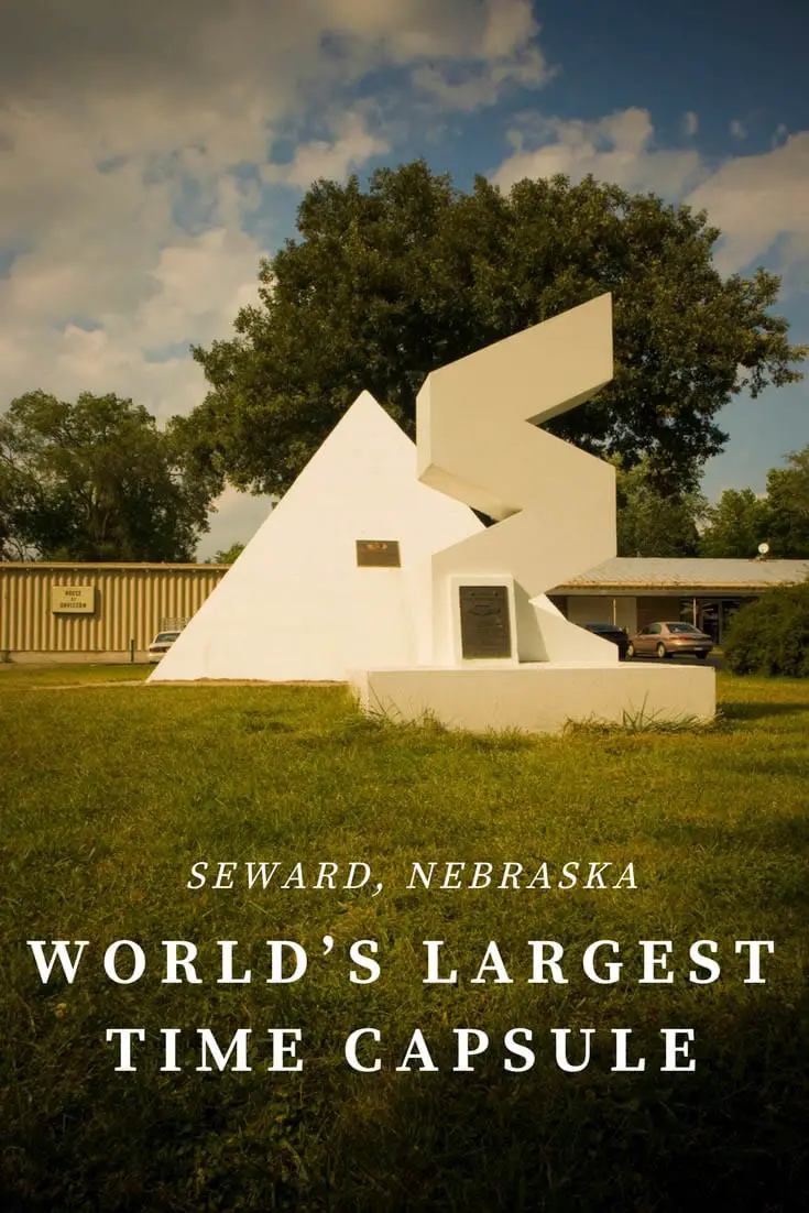 Buried in 1975 by Harold Keith Davisson, the World's Largest Time Capsule in in Seward, Nebraska is set to be opened 50 years later on July 4, 2025. Add this Nebraska roadside attraction to your road trip itinerary and travel bucket lists. A fun road trip stop for kids or adults.
#NebraskaRoadsideAttractions #NebraskaRoadsideAttraction #RoadsideAttractions #RoadsideAttraction #RoadTrip #NebraskaRoadTrip #ThingsToDoInNebraska #NebraskaRoadTripWithKids #ThingsToSeeInNebraska
