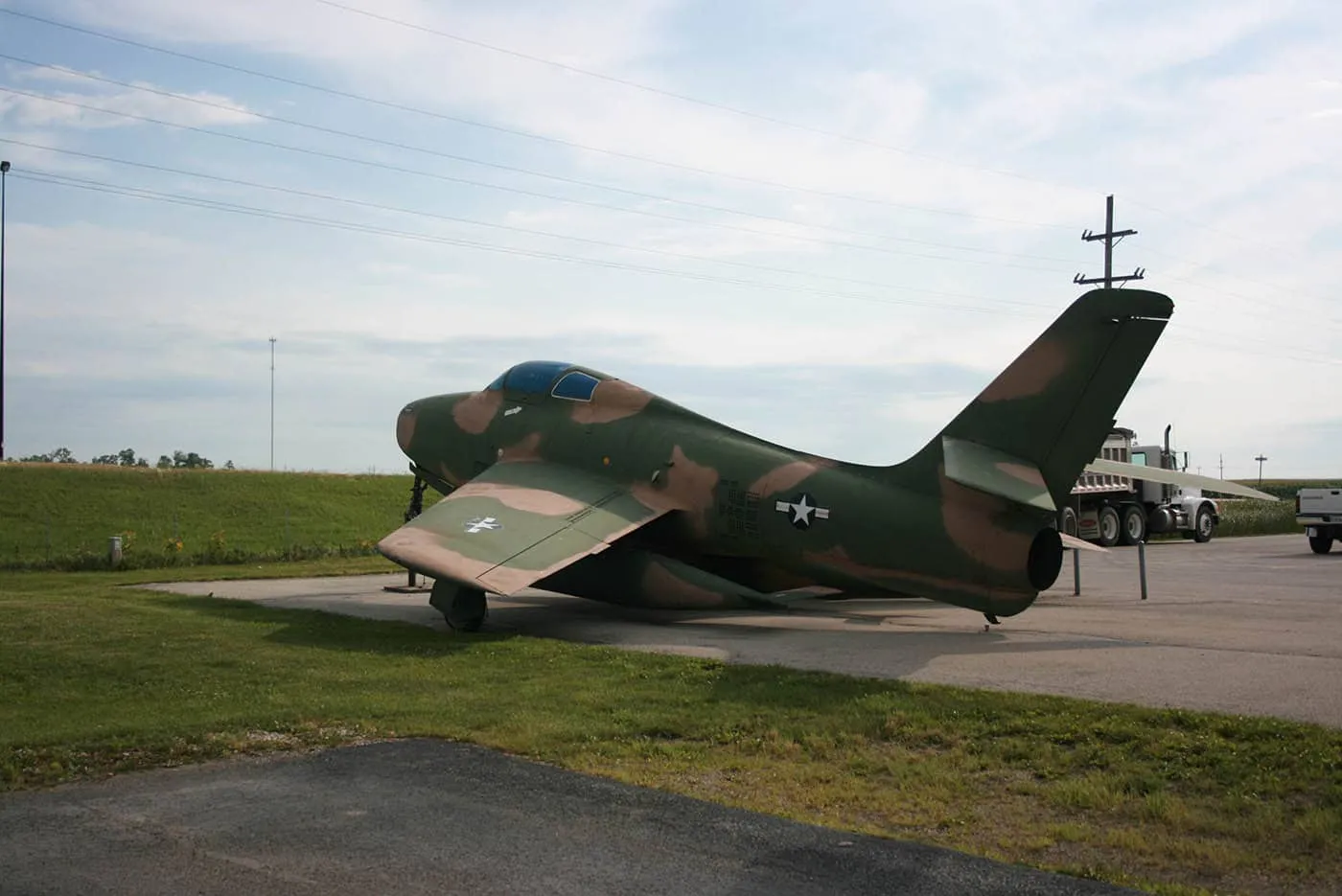 F-84F Thunderstreak - Parking Lot Jet Plane - in Wenona, Illinois