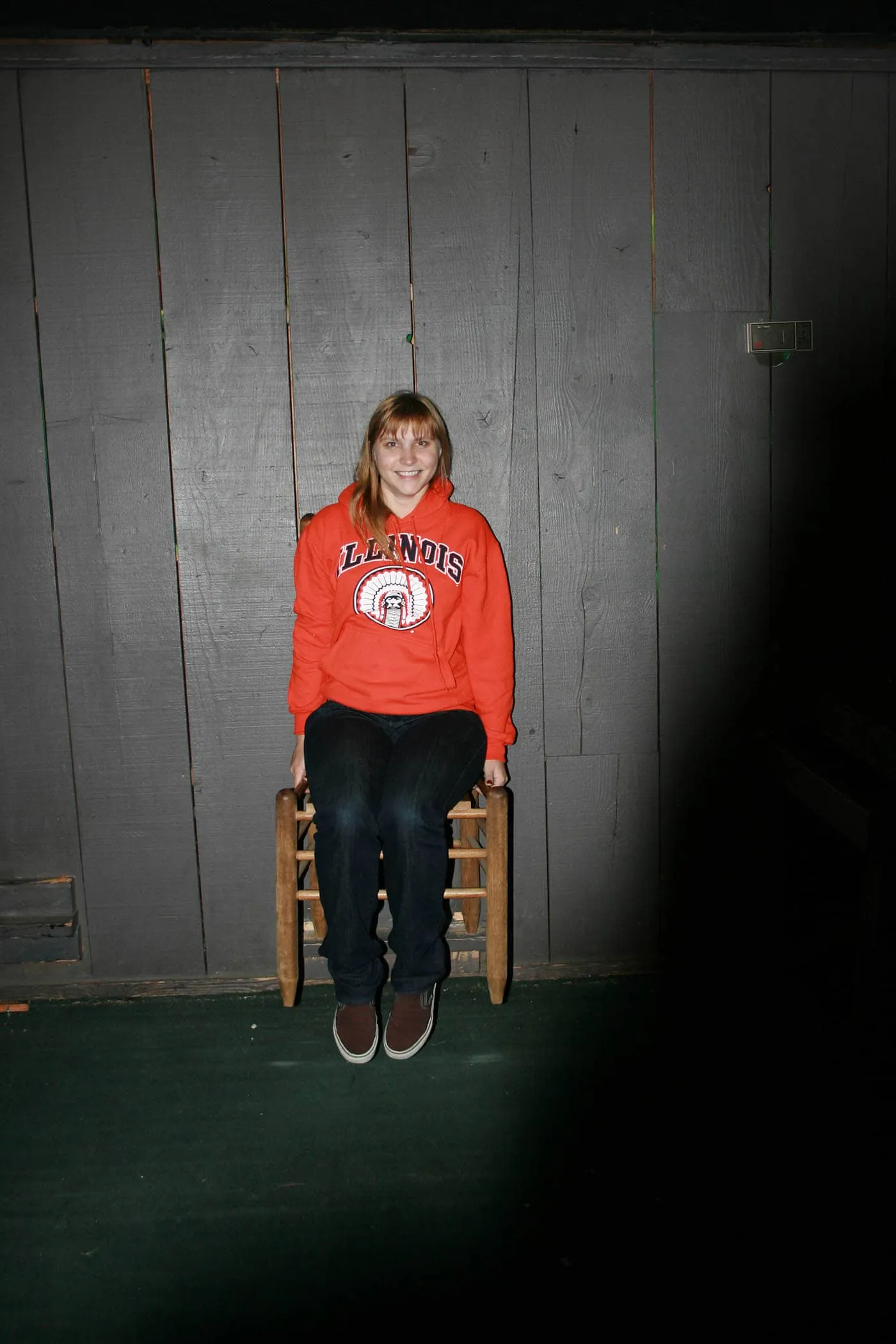 Floating in a chair at Big Mike's Mystery House in Cave City, Kentucky
