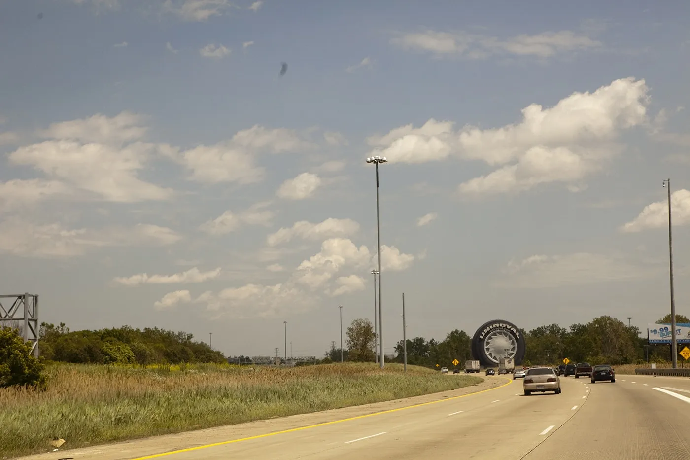 Giant Safety Pin in New Orleans, Louisiana (Corridor Pin, Blue)