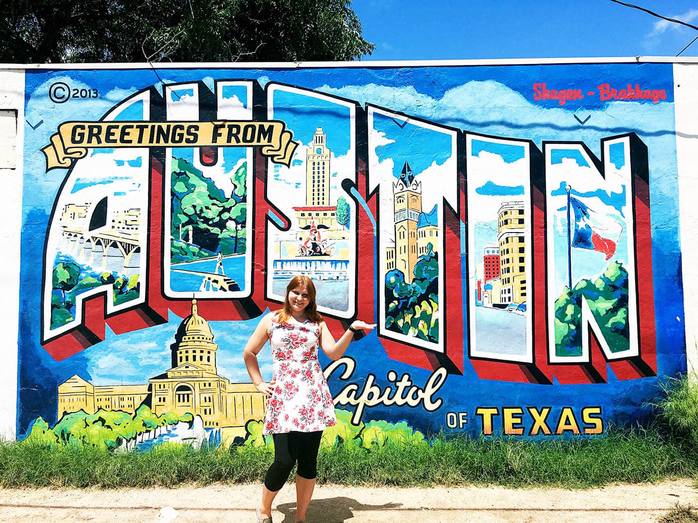 Greetings From Austin Postcard Mural in Austin, Texas