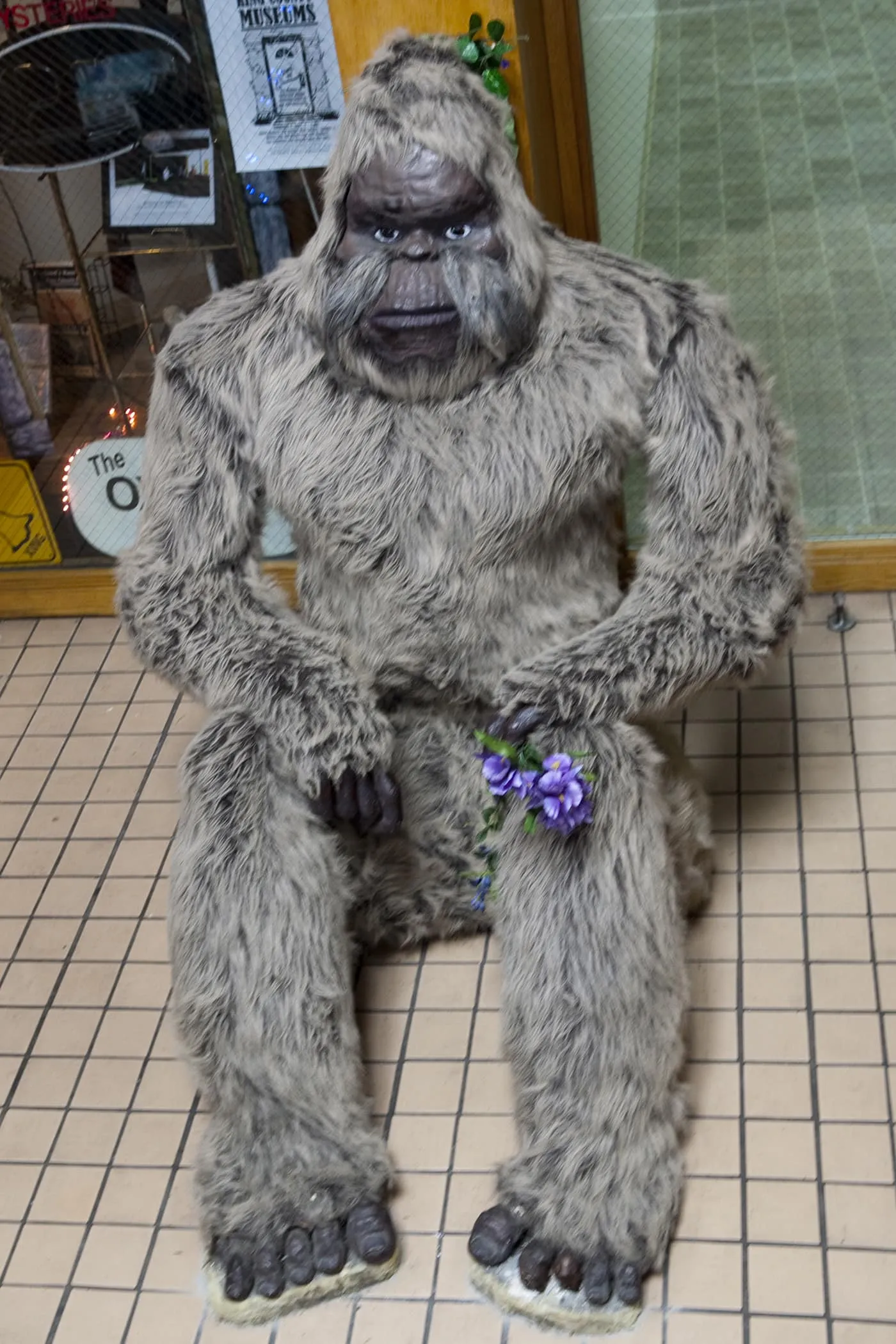 Bigfoot at the Seattle Museum of Mysteries in Seattle, Washington