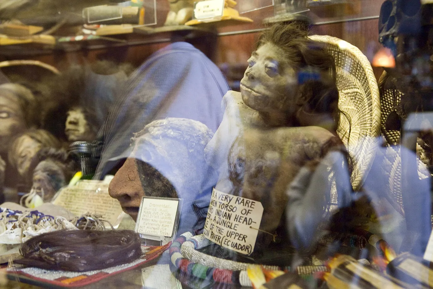 Shrunken torso at Ye Olde Curiosity Shoppe in Seattle, Washington