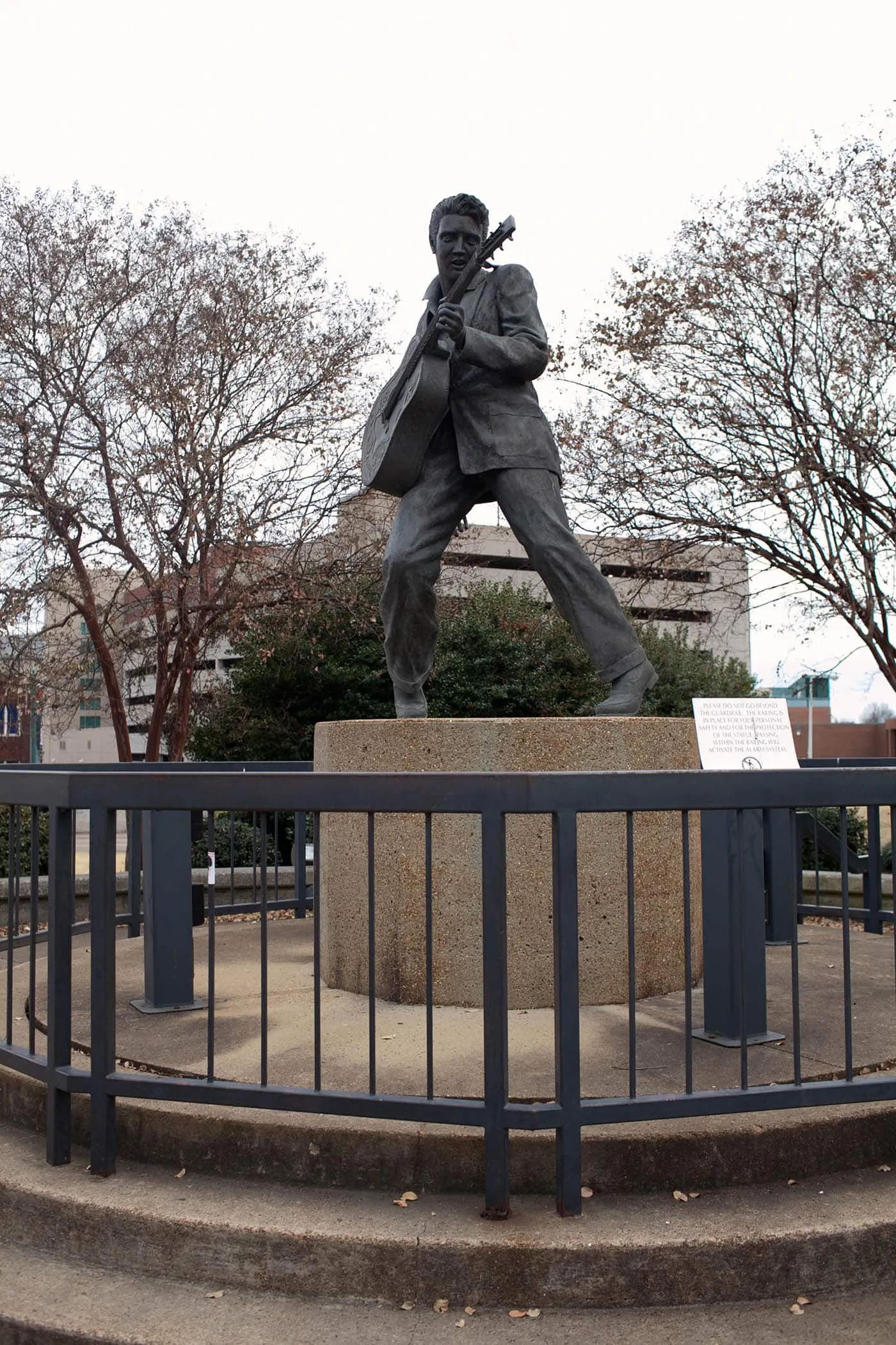 Elvis statue in Memphis, Tennessee on Beale Street - Roadside attraction in Tennessee