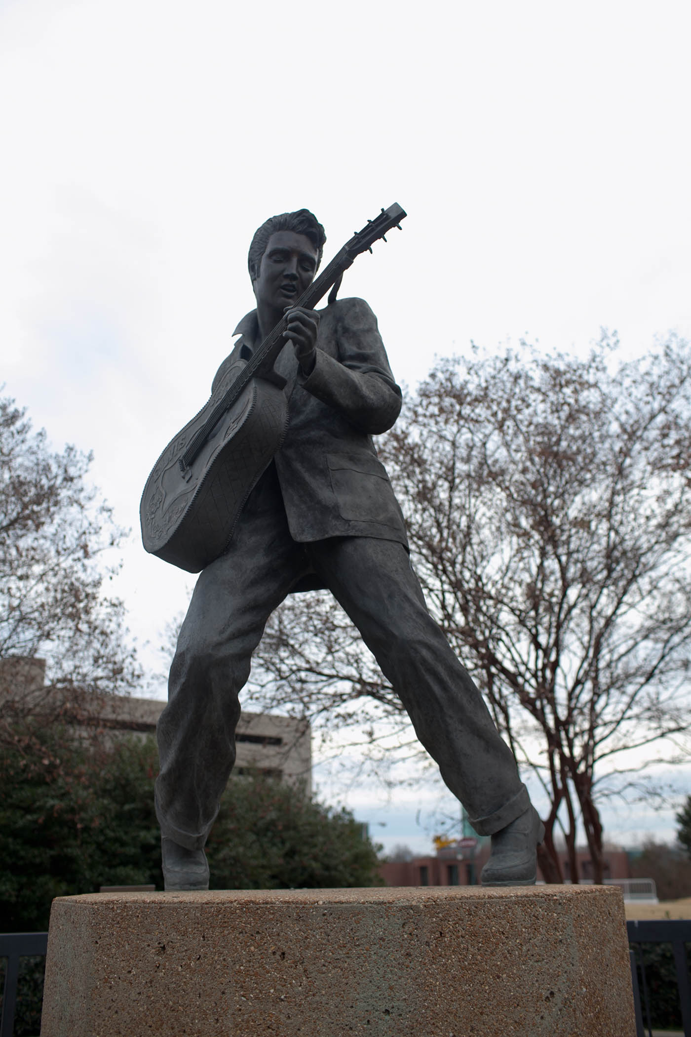 Elvis statue in Memphis, Tennessee on Beale Street - Roadside attraction in Tennessee