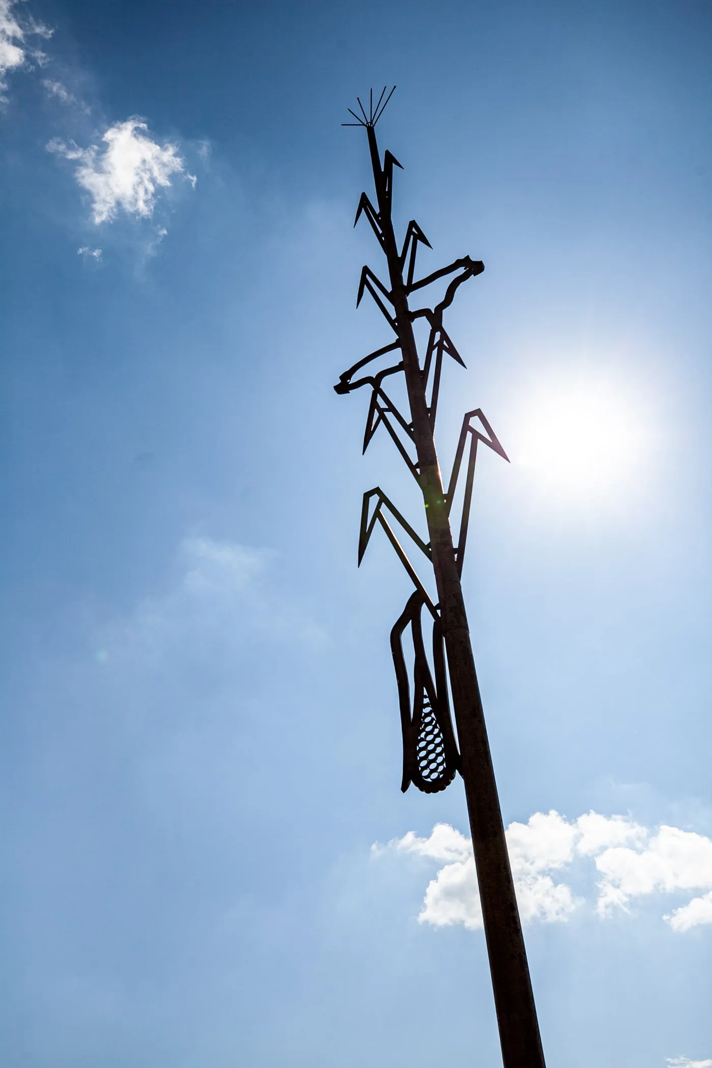 Agri-Symbol: The agricultural symbol is a 76-Foot-Tall Corn Stalk in Shelby, Iowa | Iowa Roadside Attractions