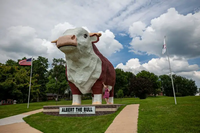 Albert the Bull - the World's Largest Bull in Audubon, Iowa | Iowa Roadside Attractions