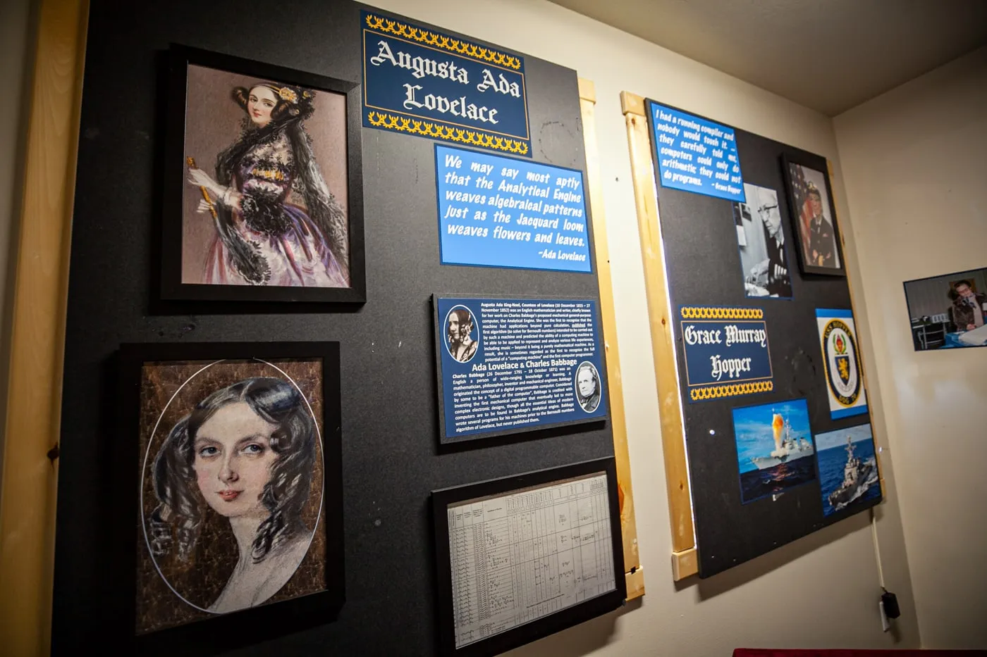 Ada Lovelace and Grace Hopper - American Computer & Robotics Museum in Bozeman, Montana