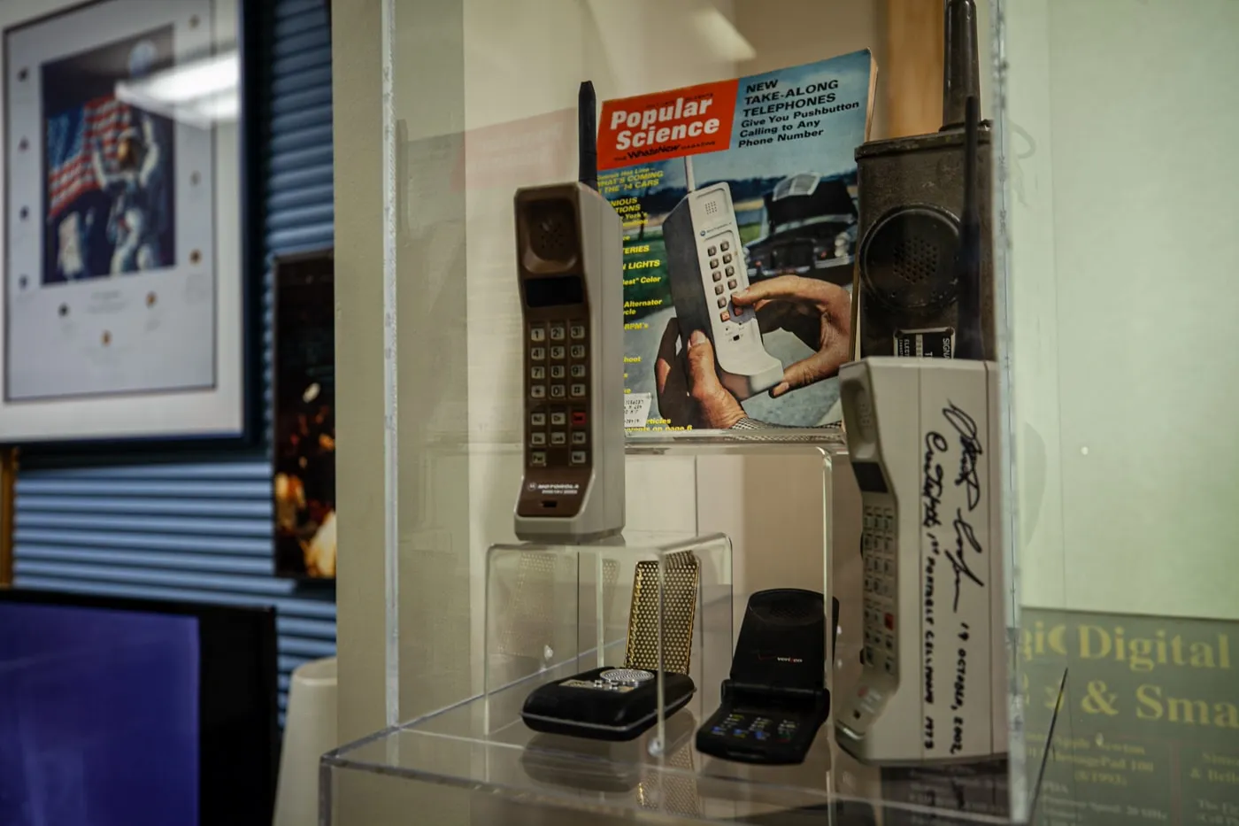 Take-along telephones - American Computer & Robotics Museum in Bozeman, Montana
